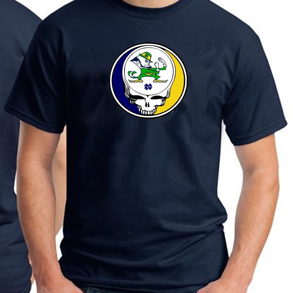 Grateful Dead & Company Notre Dame fighting Irish Stealie T Shirt